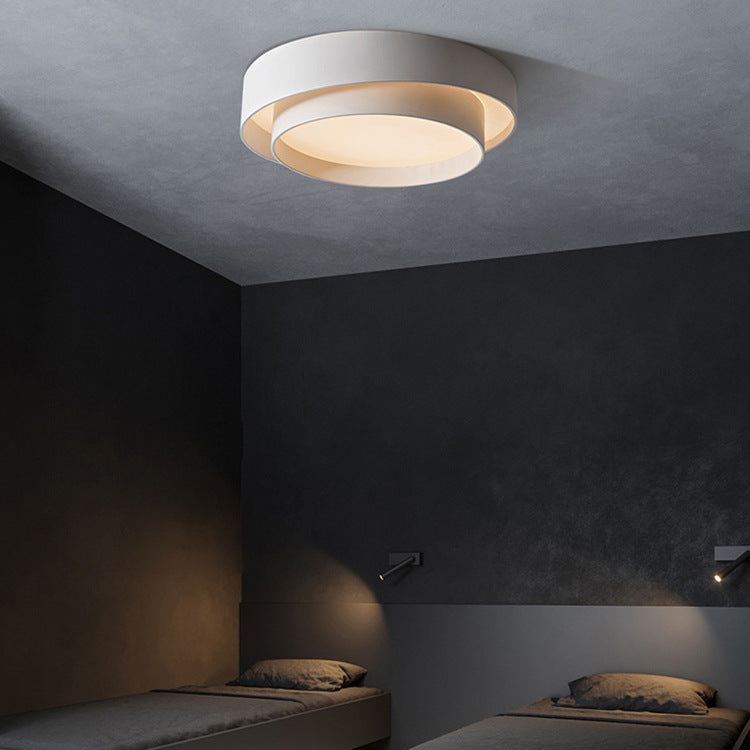 New Modern Circle LED Flush Mount 1-Light Iron Ceiling Mounted Light for Bedroom