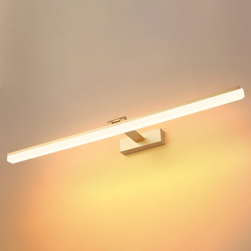 Modern Simple Style 1-Light Linear Shade Wall Sconce Mirror Wall Lighting