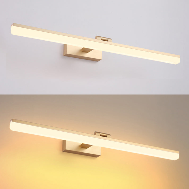 Modern Simple Style 1-Light Linear Shade Wall Sconce Mirror Wall Lighting