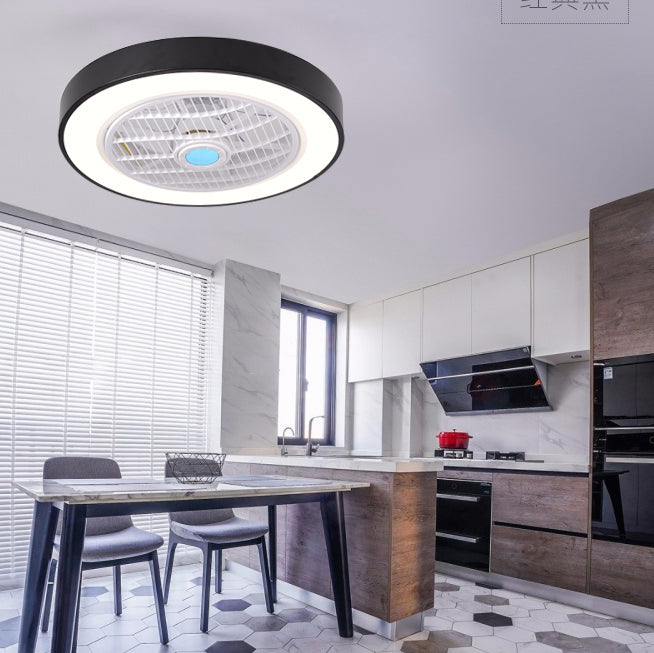 Moderno minimalista a led macaron ventola leggera luce circolare a soffitto circolare con ombra acrilica