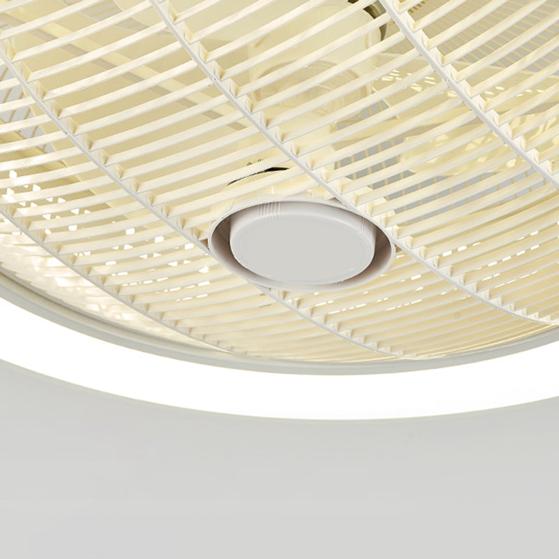 Acrylic LED Macaron Ceiling Light in Modern Concise Style Lacquered Iron Circular Ceiling Fan Light