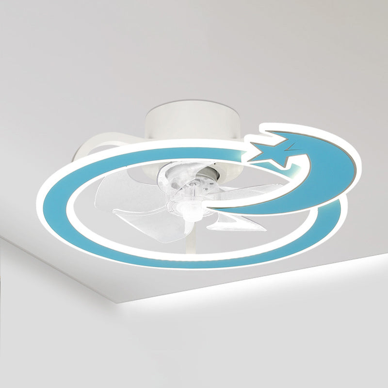 Kids Lovely LED Plafait Ventils de plafond forgé de fentual de plafond circulaire avec une teinte acrylique