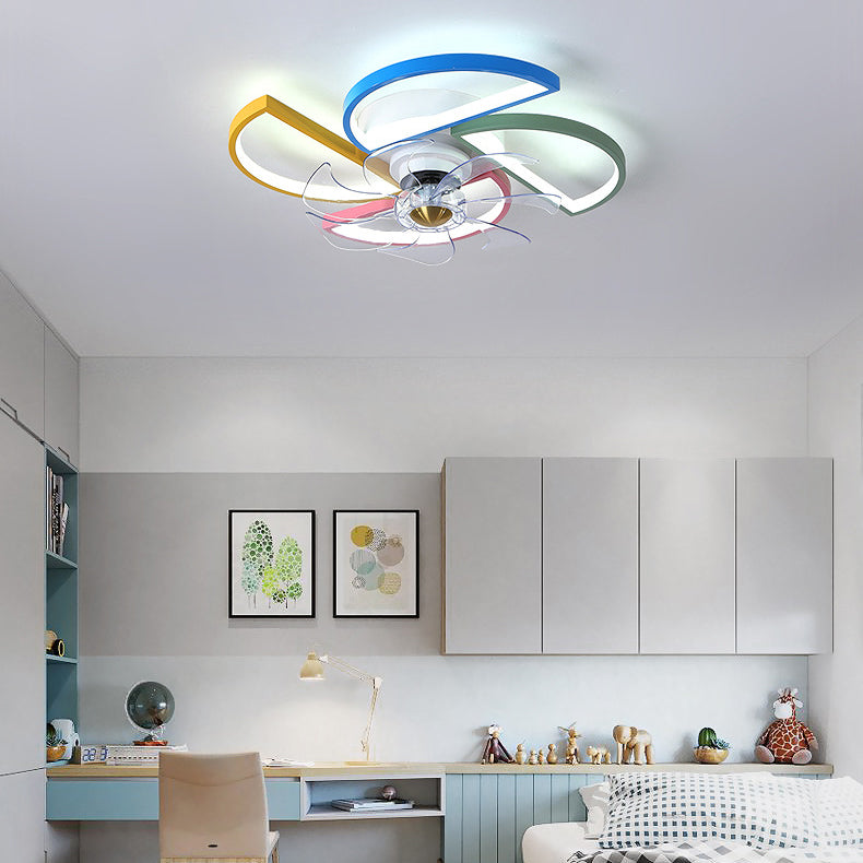 Kids Artistic LED Plafond ventilateur