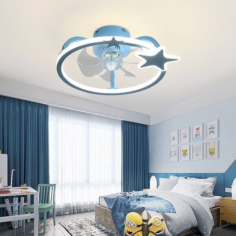 Fan de plafond LED Creative Star Ligh