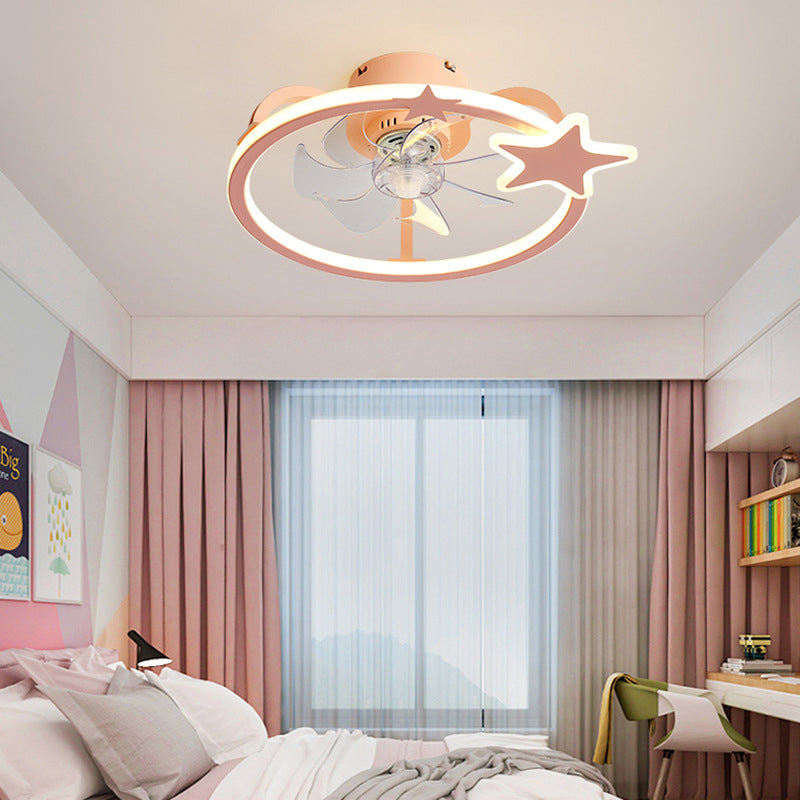 Fan de plafond LED Creative Star Ligh