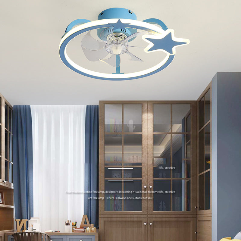 Fan de plafond LED Creative Star Ligh