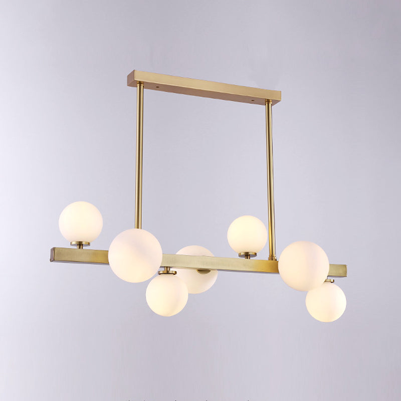 Modern Style Bubble Island Chandelier Lights Multi Lights Pendant Light Fixtures in White