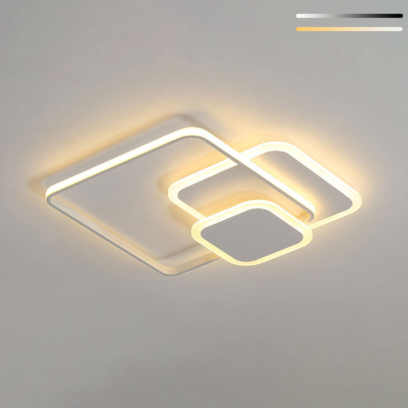 3-lichts acryl plafondbevestiging verlichtingsarmatuur moderne stijl geometrisch oppervlak gemonteerd LED-licht