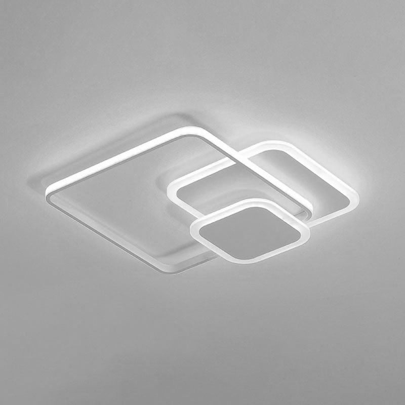 3-lichts acryl plafondbevestiging verlichtingsarmatuur moderne stijl geometrisch oppervlak gemonteerd LED-licht