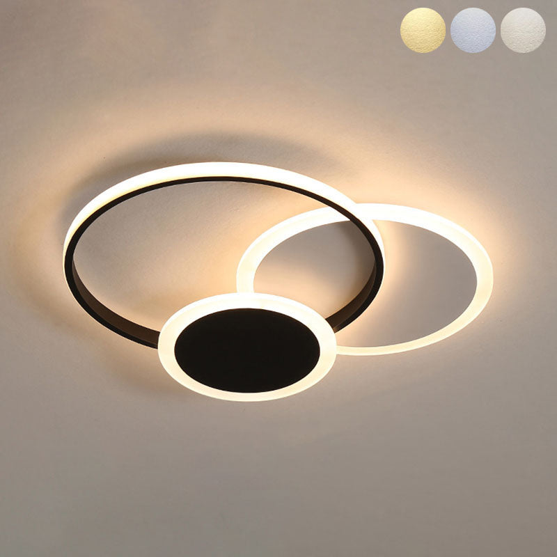 Luce a 3 luci del soffitto acrilico Light Funture Modern GEOMETRY MOUNTED LED MOUND LED