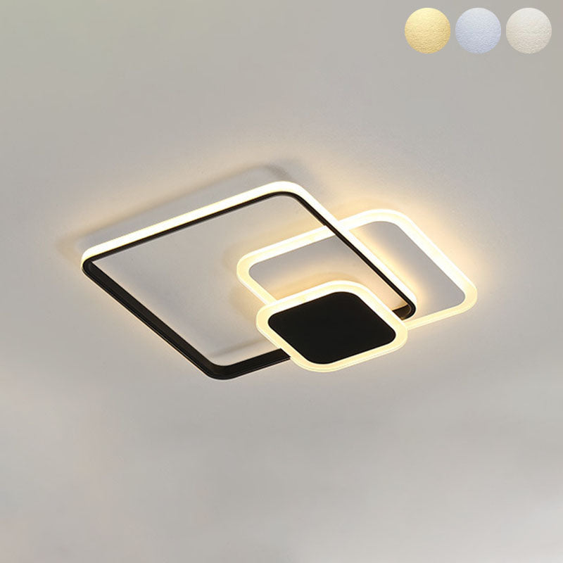 Luce a 3 luci del soffitto acrilico Light Funture Modern GEOMETRY MOUNTED LED MOUND LED