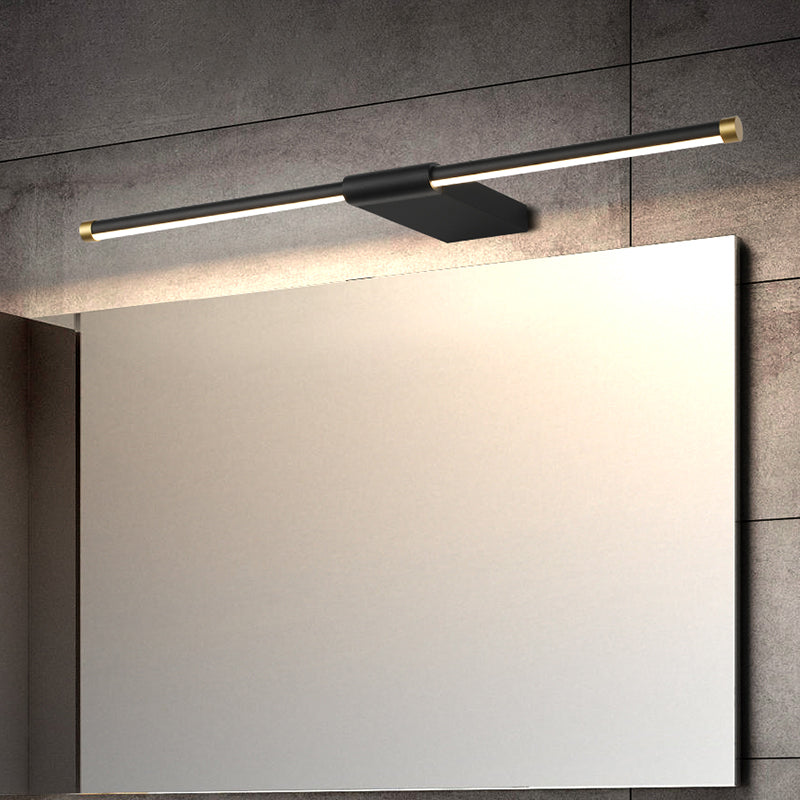 Linear Shade 1-Light Wall Sconce Modern Simple Style Mirror Wall Lighting