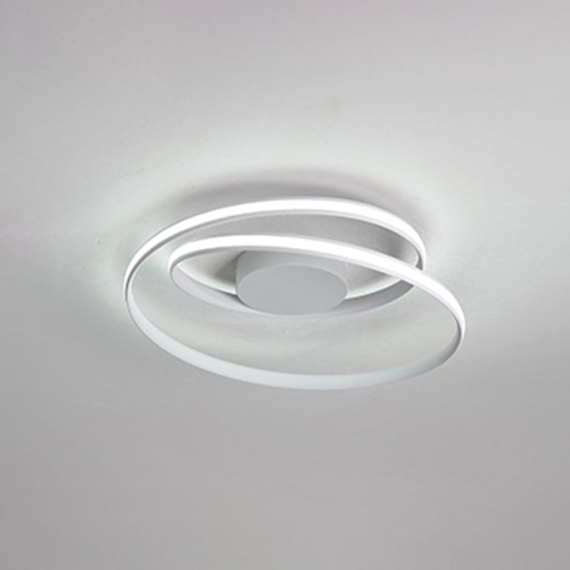 Swirl Wave in alluminio semifulco semifulco semifulini moderni a 1 luminoso luci a soffitto semifulpa