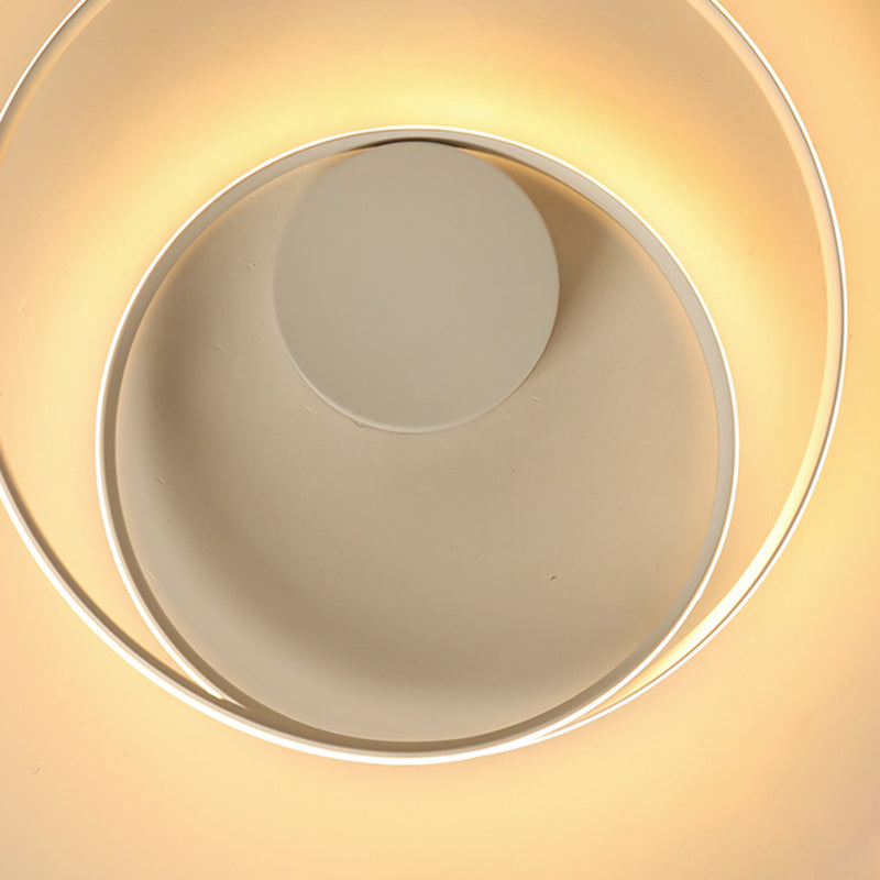 Swirl Wave in alluminio semifulco semifulco semifulini moderni a 1 luminoso luci a soffitto semifulpa