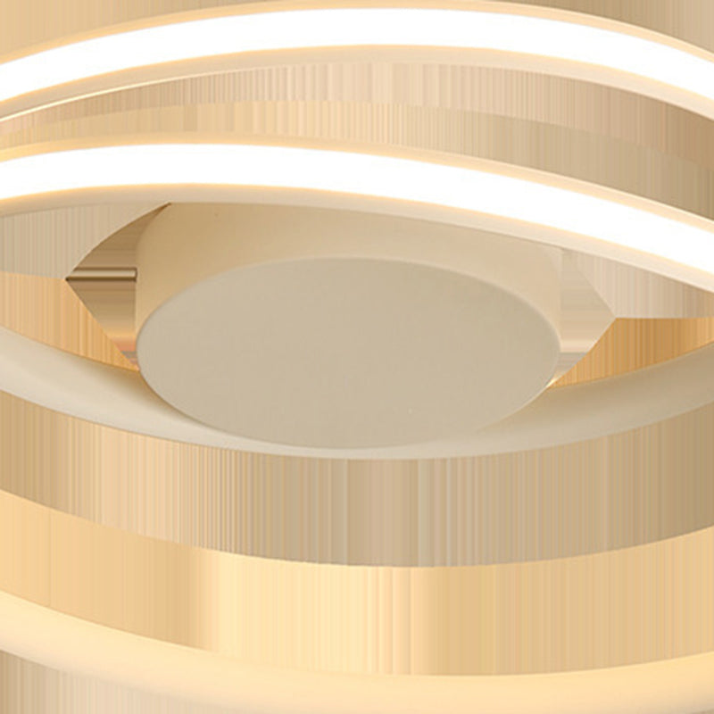 Swirl Wave in alluminio semifulco semifulco semifulini moderni a 1 luminoso luci a soffitto semifulpa