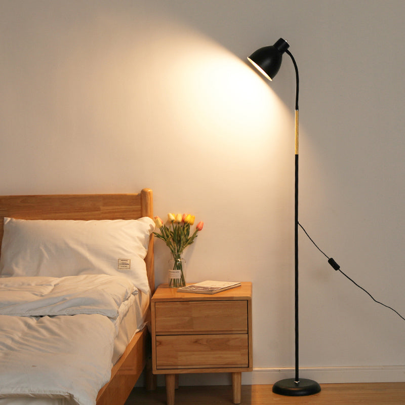 Kuppel 1-Licht-Bodenlicht schmiedeeisere moderne Standardlampe für Wohnzimmer