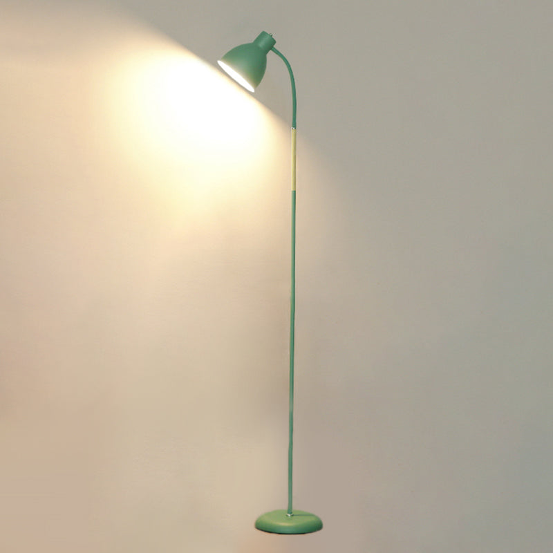 Kuppel 1-Licht-Bodenlicht schmiedeeisere moderne Standardlampe für Wohnzimmer