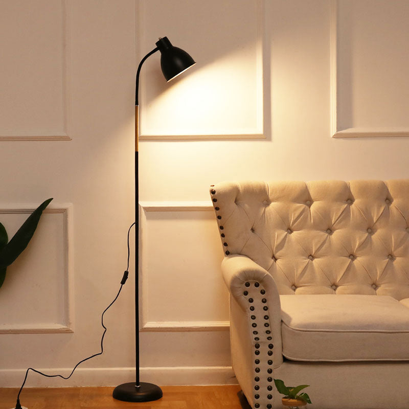 Kuppel 1-Licht-Bodenlicht schmiedeeisere moderne Standardlampe für Wohnzimmer