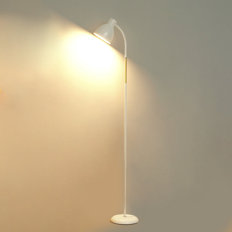 Kuppel 1-Licht-Bodenlicht schmiedeeisere moderne Standardlampe für Wohnzimmer