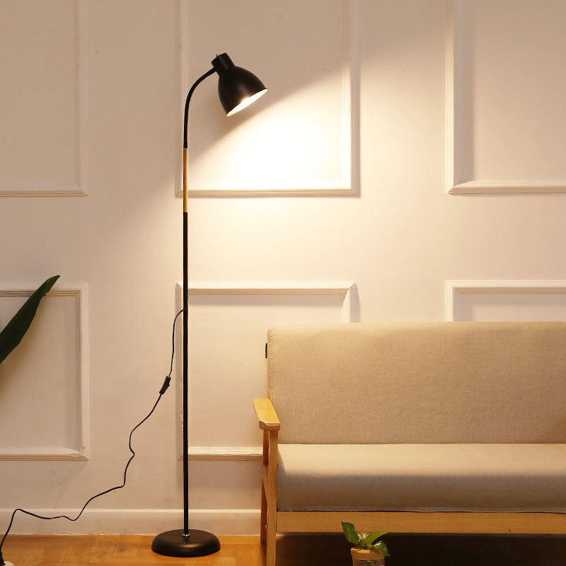 Kuppel 1-Licht-Bodenlicht schmiedeeisere moderne Standardlampe für Wohnzimmer