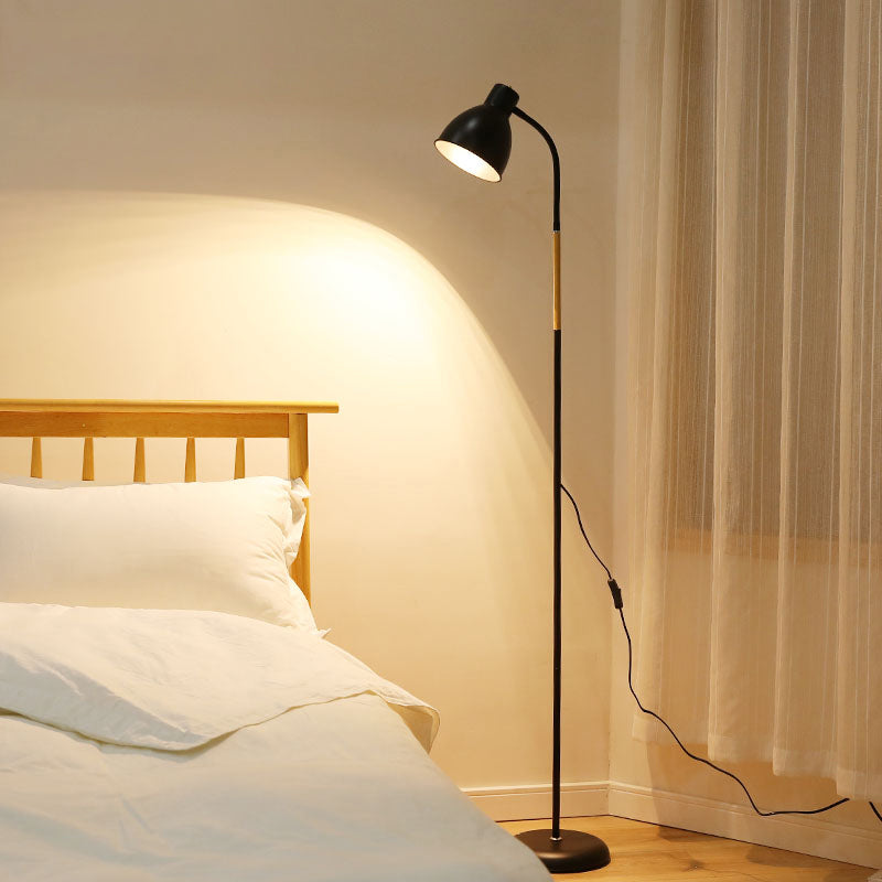 Kuppel 1-Licht-Bodenlicht schmiedeeisere moderne Standardlampe für Wohnzimmer