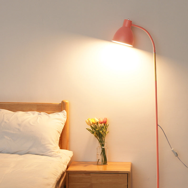 Kuppel 1-Licht-Bodenlicht schmiedeeisere moderne Standardlampe für Wohnzimmer