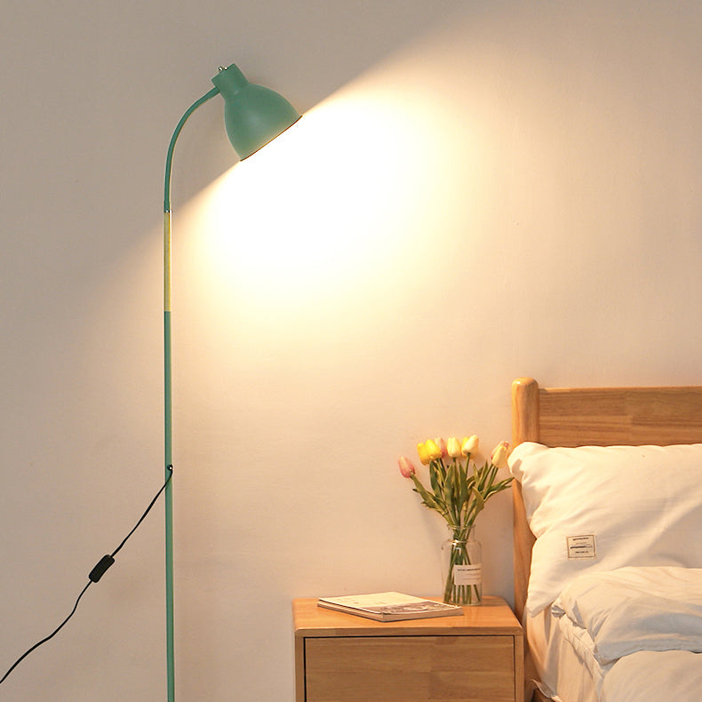 Kuppel 1-Licht-Bodenlicht schmiedeeisere moderne Standardlampe für Wohnzimmer