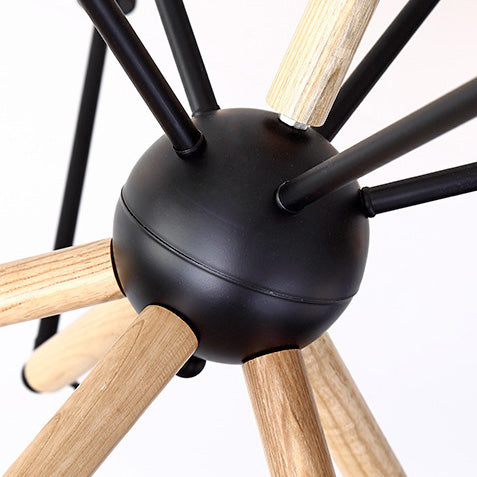 Spider Chandelier Pendant Light Modern Multi-Head Beige Bronze Chandelier Lamp for Restaurant