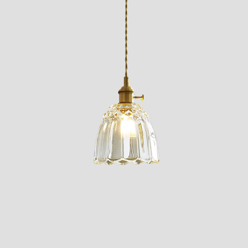 Brass Single Head Pendant Light Modern Hanging Lamps for Kitchen Restaurant