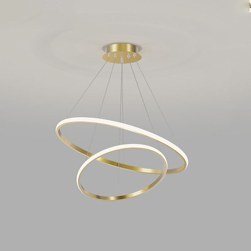 Light Luxury Modern Simple Style LED Pendant Chandelier Light for Bedroom Living Room Dining Room