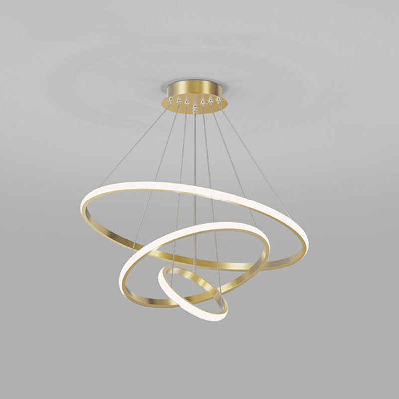 Light Luxury Modern Simple Style LED Pendant Chandelier Light for Bedroom Living Room Dining Room