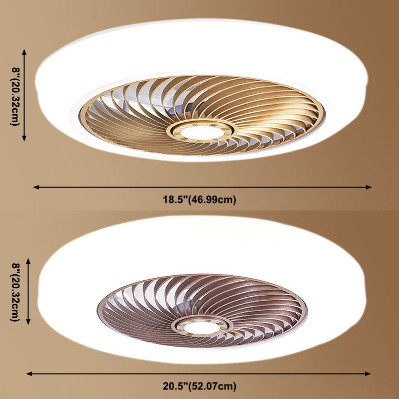 Luz de techo LED conciso moderno Ligera de techo circular de hierro forjado con sombra acrílica