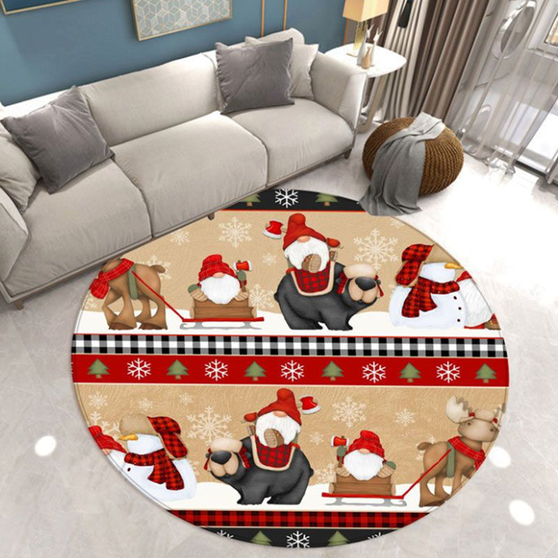 Tapis de Noël simple en fantaisis