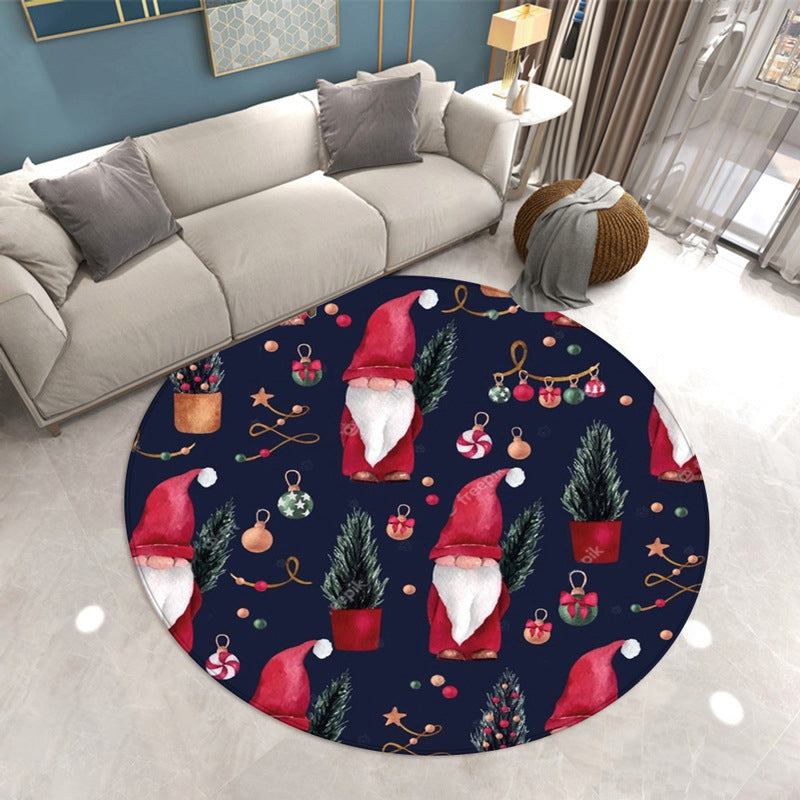 Tapis de Noël simple en fantaisis