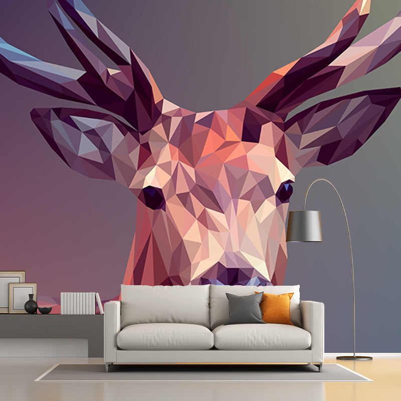 3D Animal Wall Covering for Living Room Bedroom Mural, Moisture-Resistant