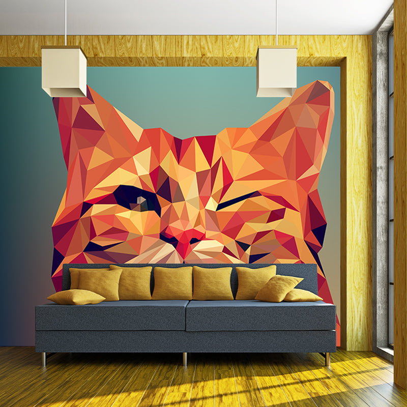 3D Animal Wall Covering for Living Room Bedroom Mural, Moisture-Resistant