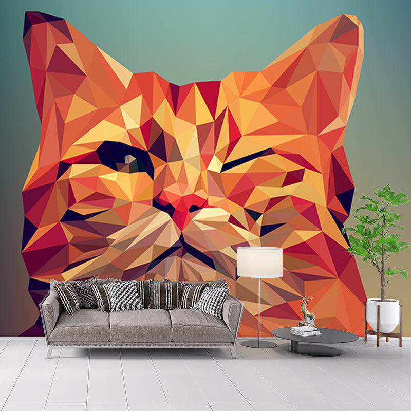 3D Animal Wall Covering for Living Room Bedroom Mural, Moisture-Resistant