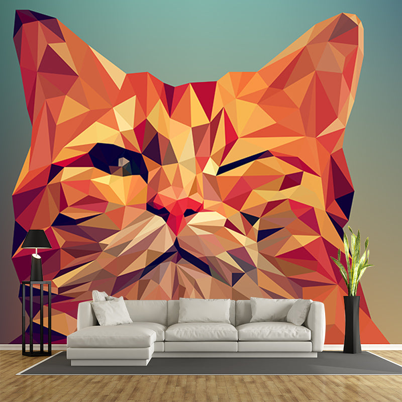 3D Animal Wall Covering for Living Room Bedroom Mural, Moisture-Resistant