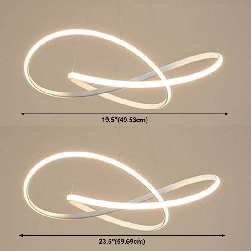 Lumière de lustre à LED de style simple moderne pour chambre à coucher