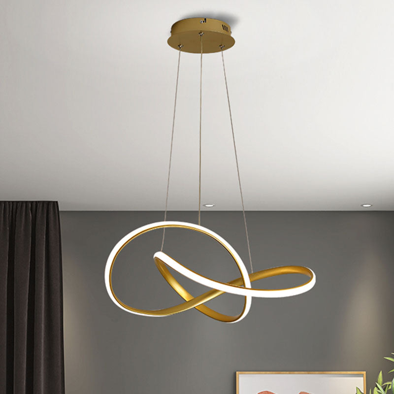 Lumière de lustre à LED de style simple moderne pour chambre à coucher