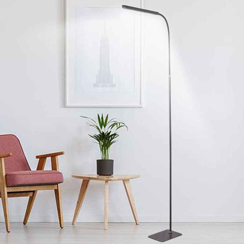 Modern Linear Floor Lamp 1 Light Wrought Iron Floor Light for Living Room