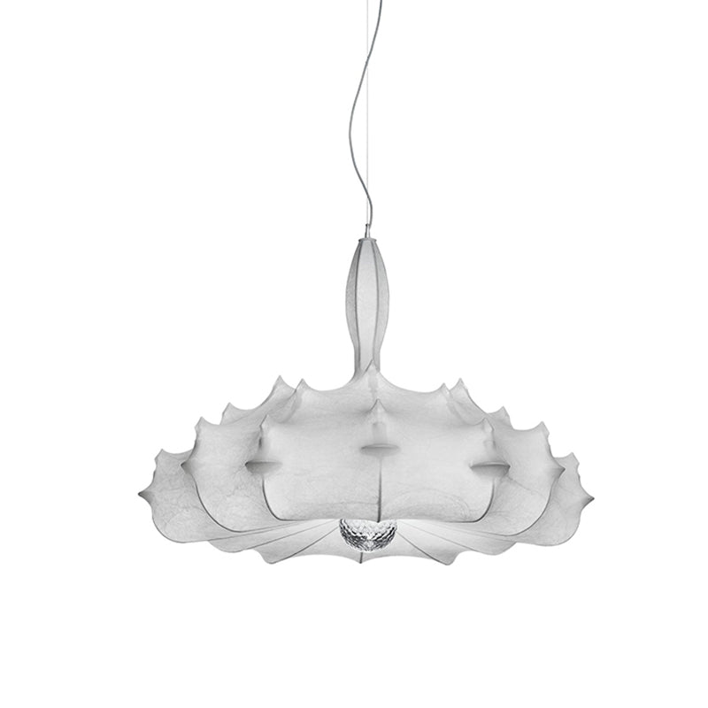 Éclairage de suspension unique Amélioration du tissu blanc de style moderne à 1 lumière