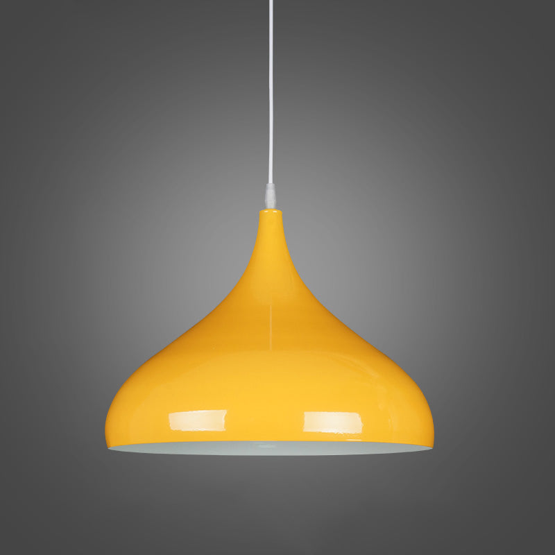 Macaroon Metal Hanging Light, Nordic Teardrop 1-Light Pendant Lighting for Intérieur