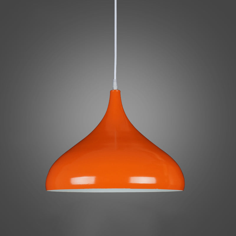 Macaroon Metal Hanging Light, Nordic Teardrop 1-Light Pendant Lighting for Intérieur