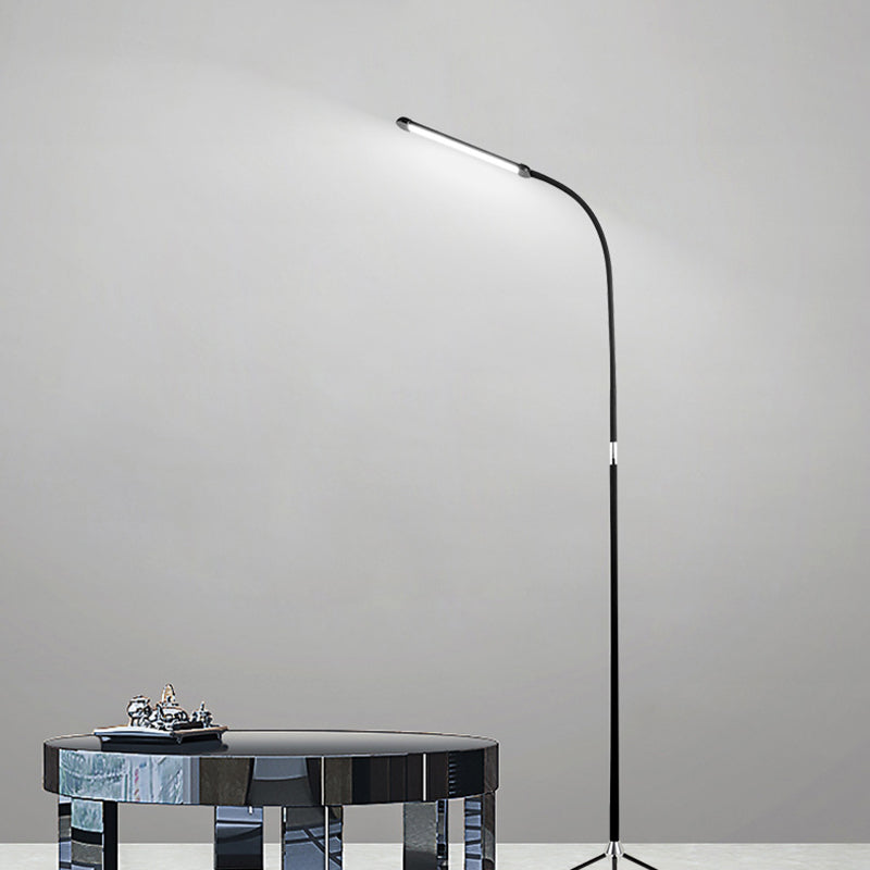 Minimalism Floor Lamp 1-Light LED Metal Linear Floor Light for Living Room