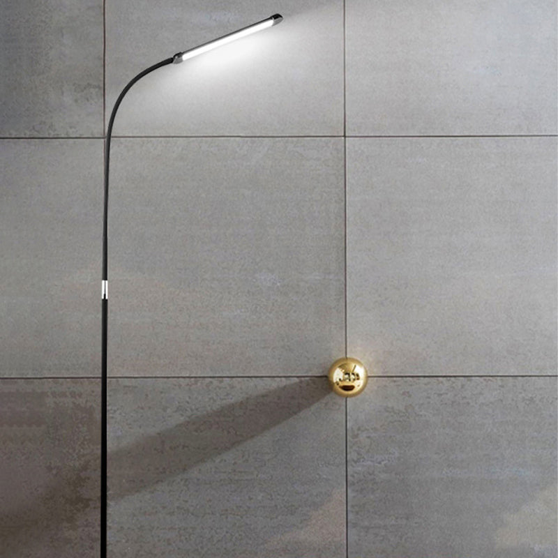 Minimalism Floor Lamp 1-Light LED Metal Linear Floor Light for Living Room