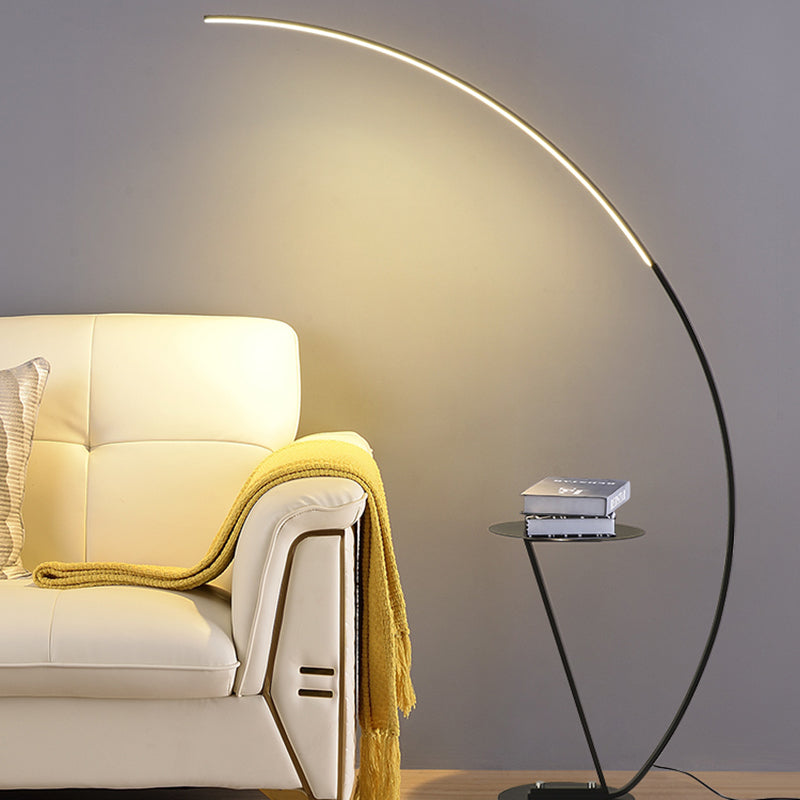 Lineare 1 leichte LED -Bodenleuchte nordische moderne Standardlampe für Wohnzimmer