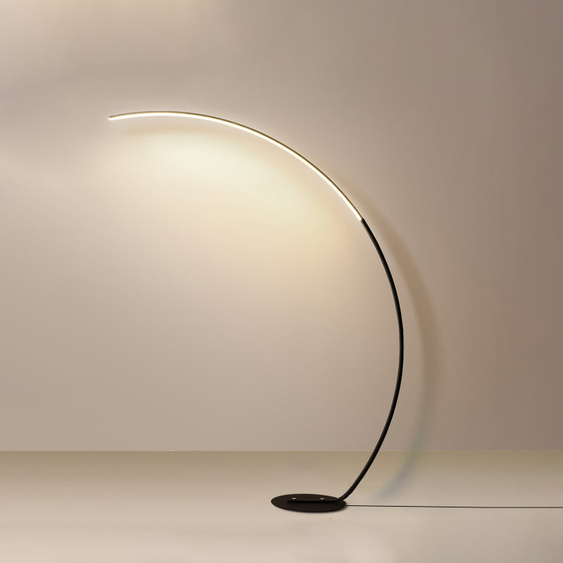 Lineare 1 leichte LED -Bodenleuchte nordische moderne Standardlampe für Wohnzimmer