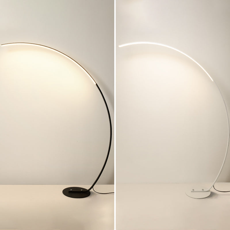 Lineare 1 leichte LED -Bodenleuchte nordische moderne Standardlampe für Wohnzimmer