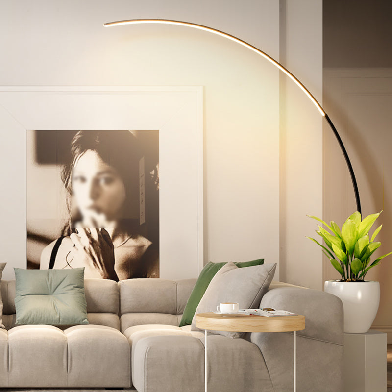 Lineare 1 leichte LED -Bodenleuchte nordische moderne Standardlampe für Wohnzimmer